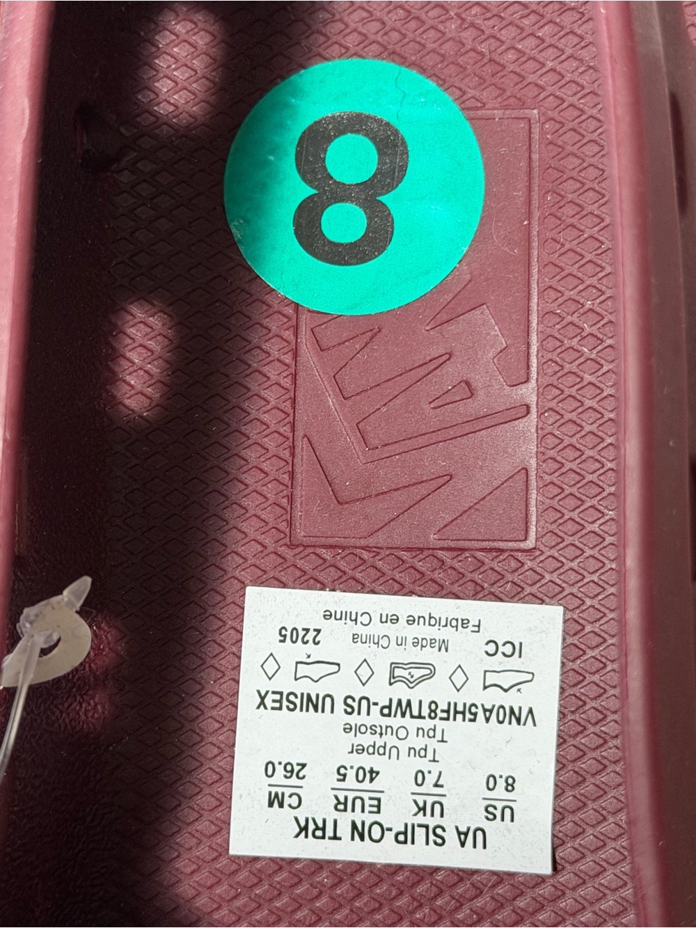 NWT Vans Slip-On TRK, all-rubber, water-friendly outdoor to be Hybrid W 9.5/ M 8 - Picture 6 of 8